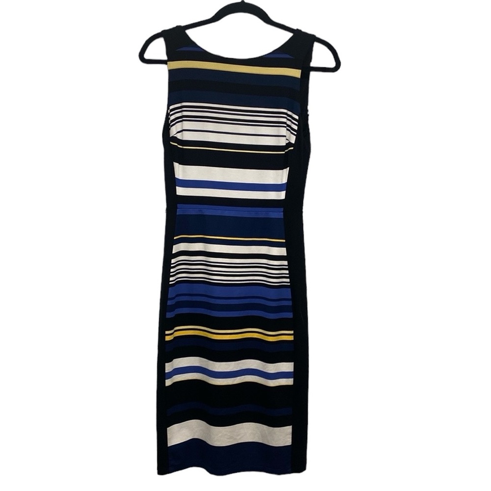 White House Black Market Color Block Business Dress Size 2 New with Tags